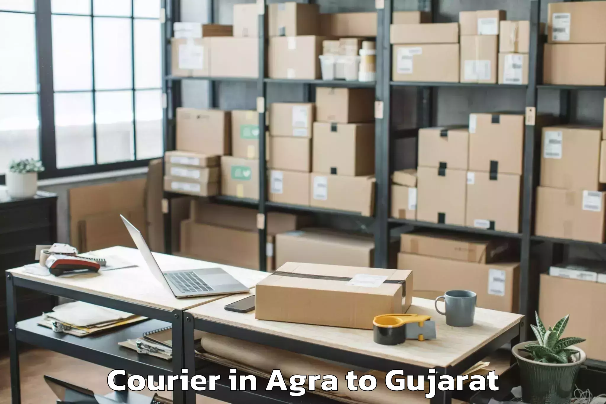 Agra to Vadgam Courier Booking